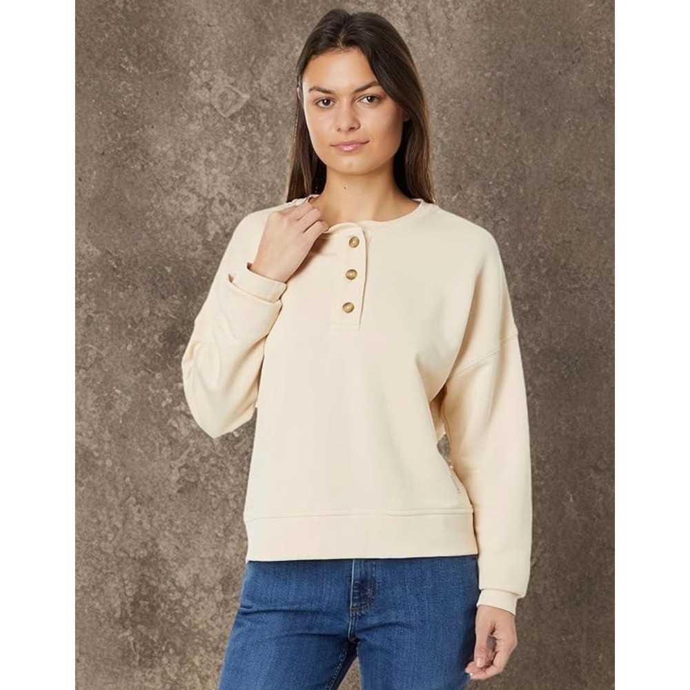 Carhartt Women's Loose Fit Midweight French Terry Henley Sweatshirt Size XS